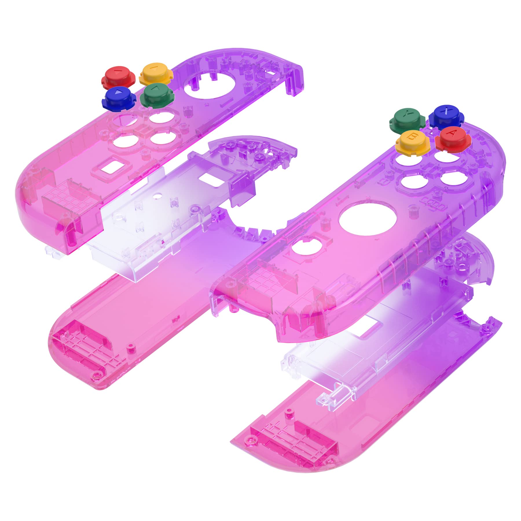 Nintendo Switch - Nintendo Switch　ジョイコン　クリアカラー　カスタム品 任天堂switch】 カスタムジョイコン クリア スケルトン - メルカリ